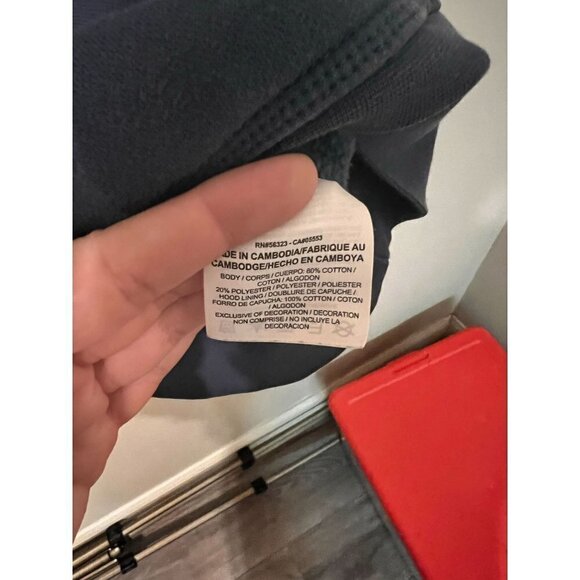 Women's Nike Blue & Green Swoosh Logo Hoodie Size M [EXCELLENT] - Picture 3 of 5